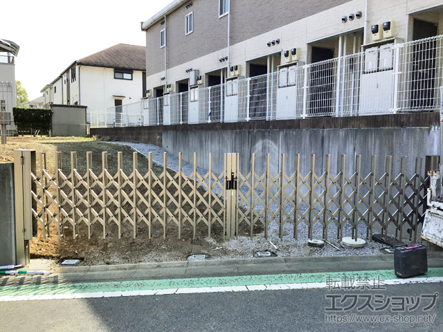 東京都八王子市ののカーゲート トリップゲート NC型 ノンキャスター 両開き 60W（30S+30M） 施工例