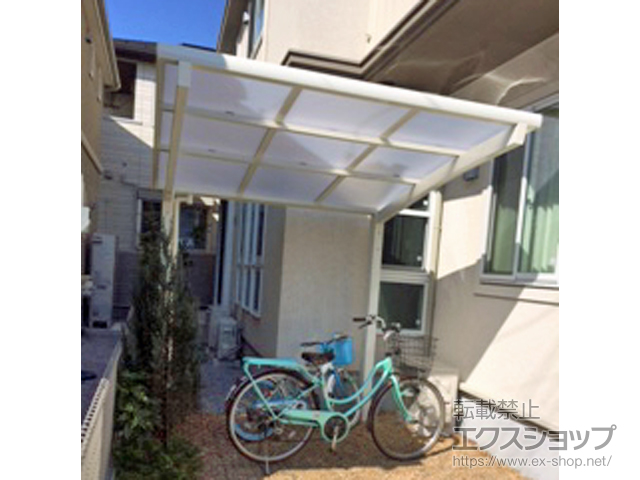 東京都小金井市ののサイクルポート・駐輪場 フーゴRミニ (ラウンドスタイル) 積雪〜20cm対応 施工例