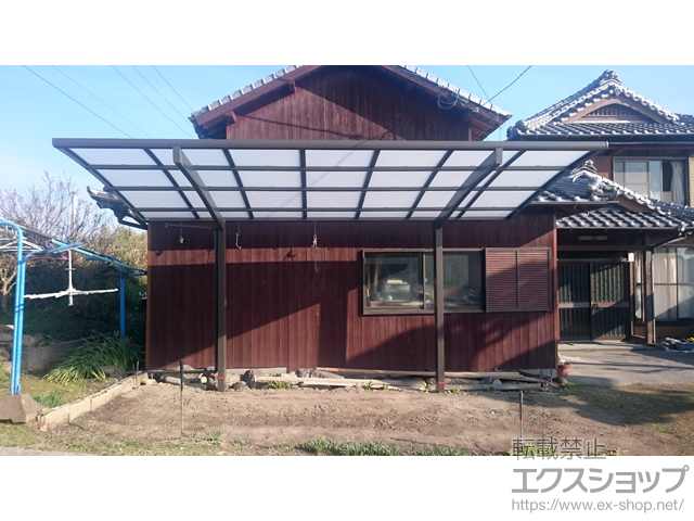 福岡県柳川市ののカーポート ネスカR (ラウンドスタイル) 積雪〜20cm対応 施工例