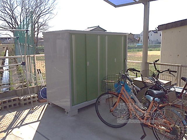 愛知県一宮市のの物置・屋外倉庫 シンプリー 一般型 1940×905×1603 MJX-199D-LG 施工例