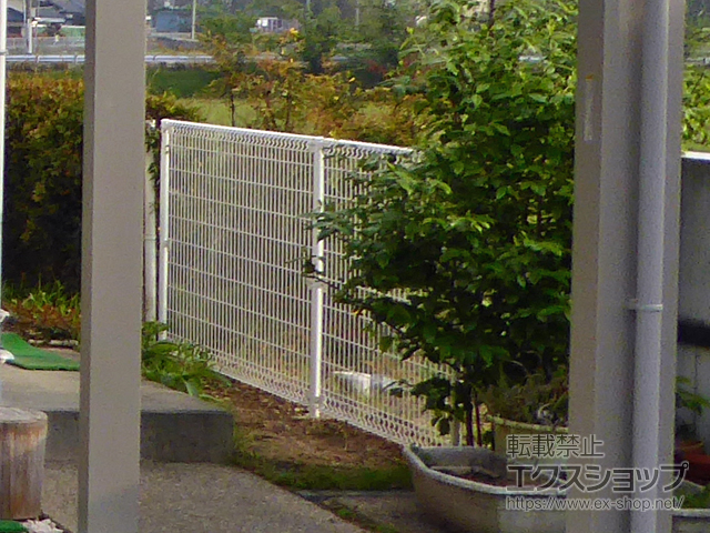 兵庫県神戸市ののフェンス・柵 ユメッシュZ型 間仕切り支柱タイプ 施工例