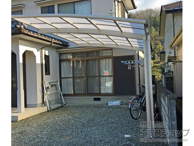 兵庫県宍粟市ののカーポート レイナポートグラン　積雪〜20cm対応 施工例