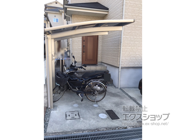 奈良県奈良市ののバルコニー・ベランダ屋根 ヴェクターテラス R型 屋根タイプ 単体 積雪〜20cm対応 施工例