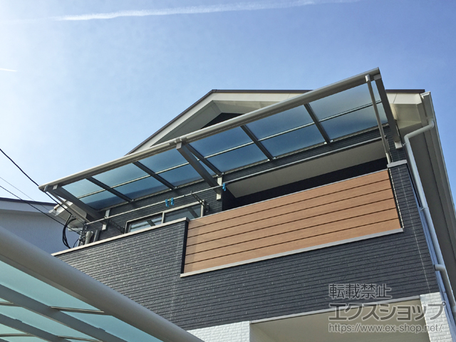福岡県福岡市ののバルコニー・ベランダ屋根 ヴェクターテラス F型 ルーフタイプ 連棟 積雪〜20cm対応 施工例