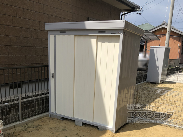 三重県三重郡川越町のの物置・屋外倉庫 ネクスタ 一般型 1790×950×2020 NXN-17S-FW 施工例