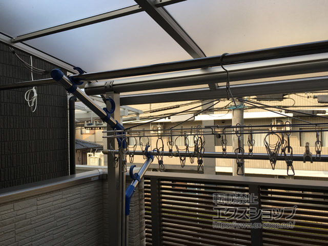 京都府京都市ののバルコニー・ベランダ屋根 ヴェクターテラス R型 屋根タイプ 単体 積雪〜20cm対応 施工例