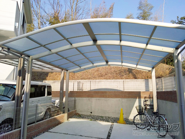 大阪府枚方市ののカーポート レイナツインポートグラン　積雪〜20cm対応 施工例