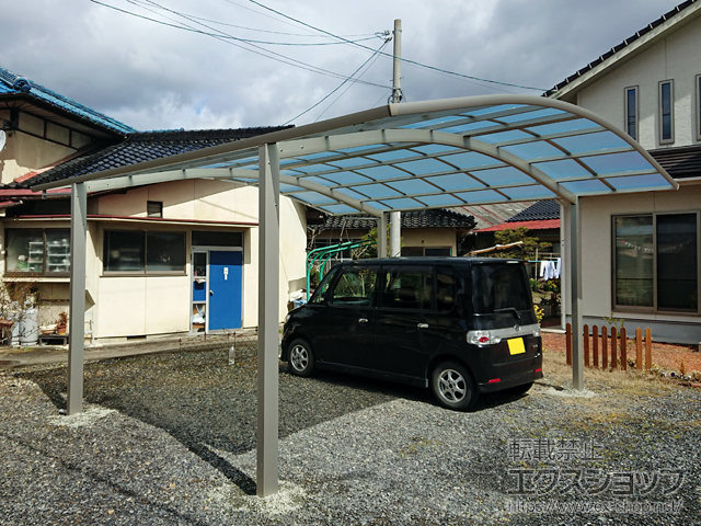 岡山県勝田郡勝央町ののカーポート レイナツインポートグラン　積雪〜20cm対応 施工例