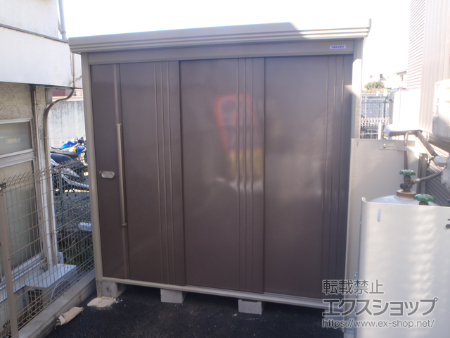 東京都江戸川区のの物置・屋外倉庫 Mr.ストックマンダンディ 一般型 2200×1222×2110（ND-2212） ND-2212-B 施工例