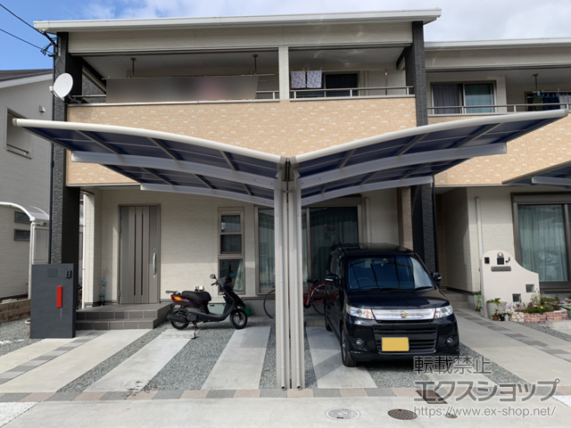 兵庫県姫路市ののカーポート レイナポートグラン Y合掌　積雪〜20cm対応 施工例