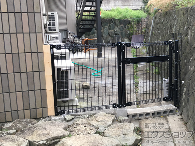 和歌山県和歌山市ののフェンス・柵 ハイグリッドフェンスN1型 間仕切りタイプ 施工例