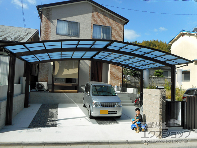 広島県広島市ののカーポート レイナトリプルポートグラン　積雪〜20cm対応 施工例