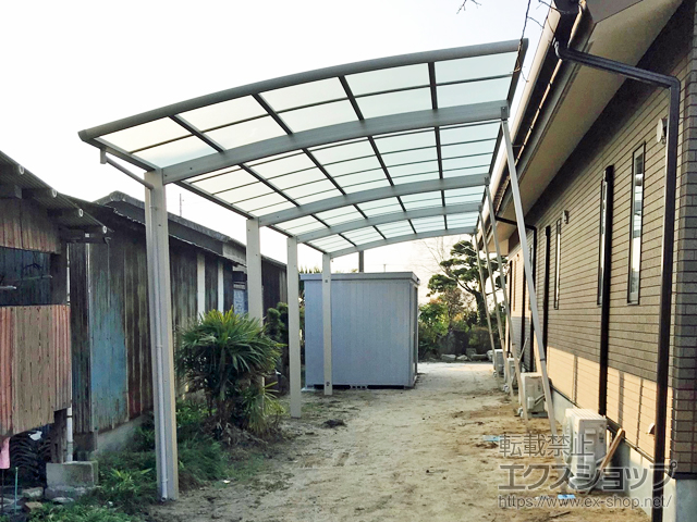 佐賀県佐賀市ののカーポート レイナポートグラン 縦連棟　積雪〜20cm対応 施工例