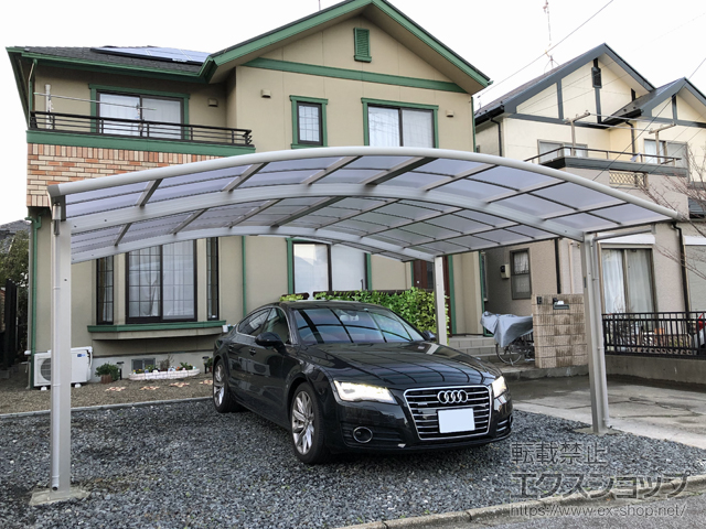 千葉県野田市ののカーポート レイナツインポートグラン　積雪〜20cm対応 施工例