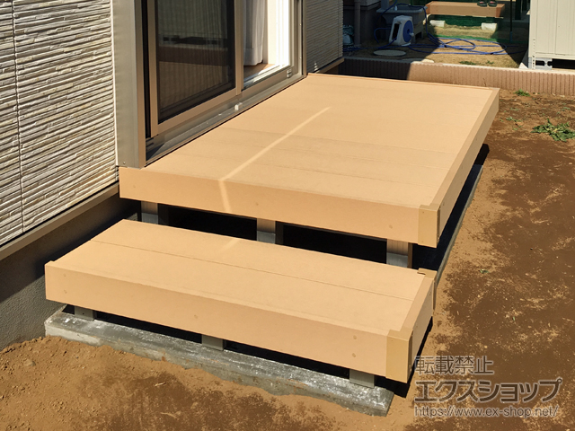 茨城県つくば市ののウッドデッキ リウッドデッキ 200 施工例