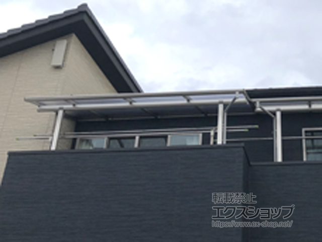 茨城県常総市ののバルコニー・ベランダ屋根 ヴェクターテラス F型 屋根タイプ 単体 積雪〜20cm対応 施工例