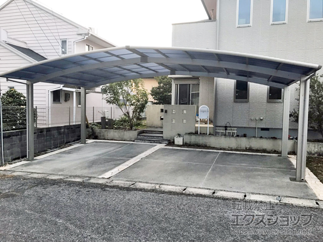岡山県岡山市ののカーポート レイナトリプルポートグラン　積雪〜20cm対応 施工例