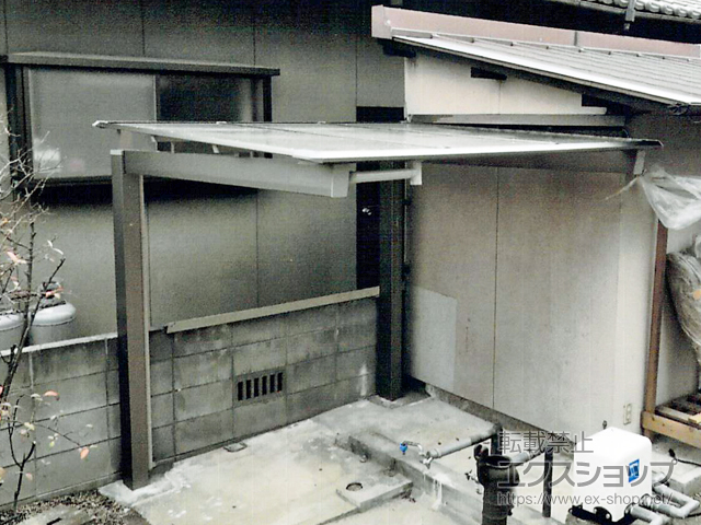 岡山県岡山市ののサイクルポート・駐輪場 ニューマイリッシュミニ 逆勾配 前下がり 積雪〜20cm対応 施工例