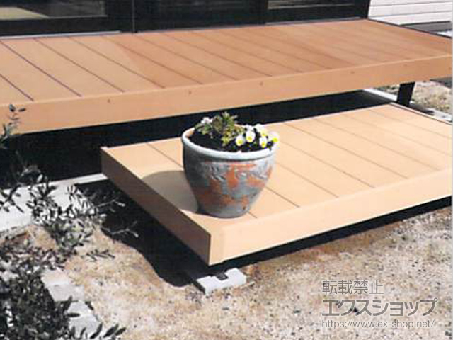 岡山県岡山市ののウッドデッキ リウッドデッキ 200 施工例