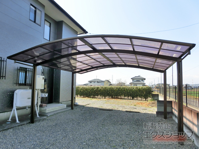 栃木県さくら市ののカーポート レイナツインポートグラン　積雪〜20cm対応 施工例