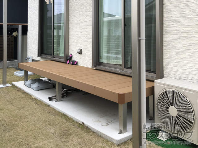 鹿児島県鹿児島市ののウッドデッキ マージウッドデッキ 施工例