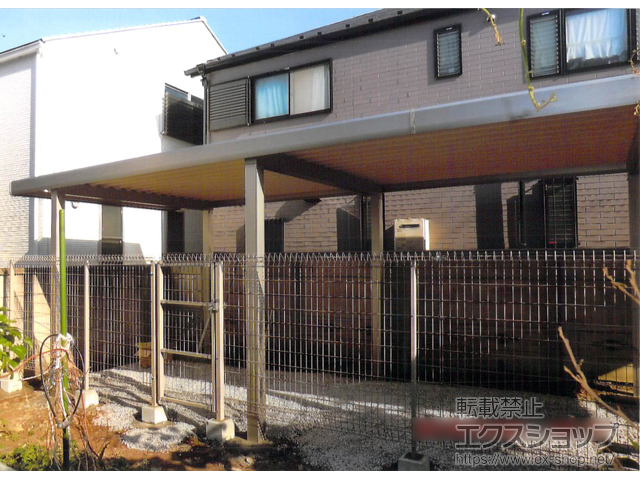 東京都練馬区ののフェンス・柵 メッシュフェンスG10 フリー支柱タイプ 施工例