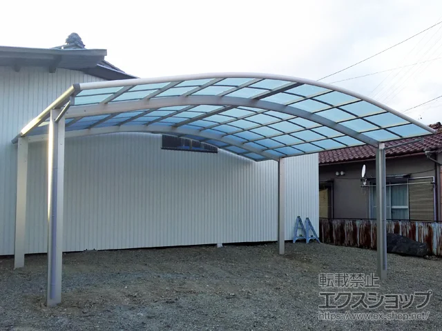 岐阜県各務原市のYKKAPのカーポート レイナツインポートグラン　積雪～20cm対応 施工例