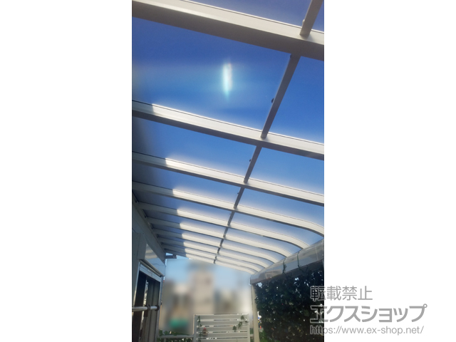 神奈川県厚木市ののバルコニー・ベランダ屋根 ヴェクターテラス R型 1500 屋根タイプ 連棟 積雪〜50cm対応 施工例