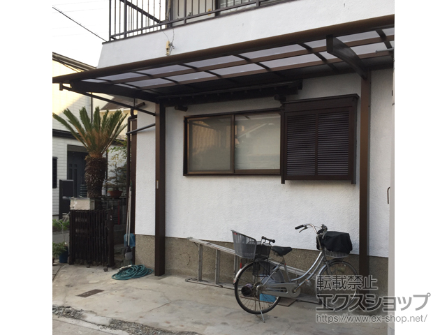 兵庫県伊丹市ののカーポート レイナポートREグラン 前下がり 積雪〜20cm対応 施工例