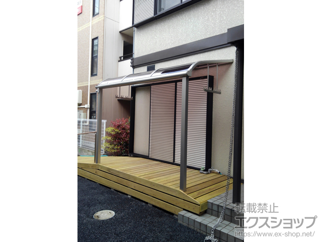 宮城県仙台市ののテラス屋根 ヴェクターテラス R型 テラスタイプ 単体 積雪〜20cm対応 施工例