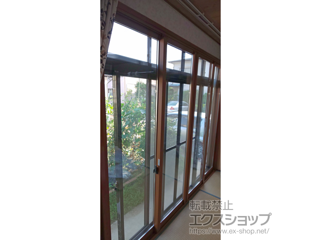 長野県千曲市のの二重窓（内窓） インプラス ダストバリア仕様 引違い窓 4枚建 施工例