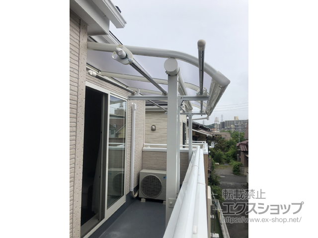 千葉県千葉市ののバルコニー・ベランダ屋根 ヴェクターテラス R型 屋根タイプ 単体 積雪〜20cm対応 施工例