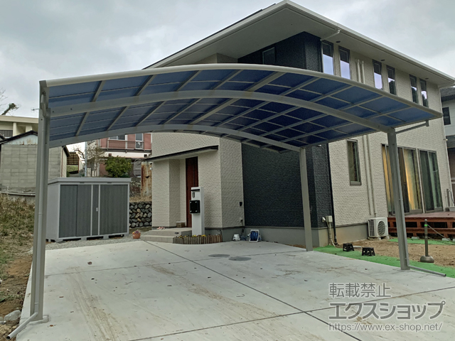 和歌山県橋本市ののカーポート レイナツインポートグラン　積雪〜20cm対応 施工例