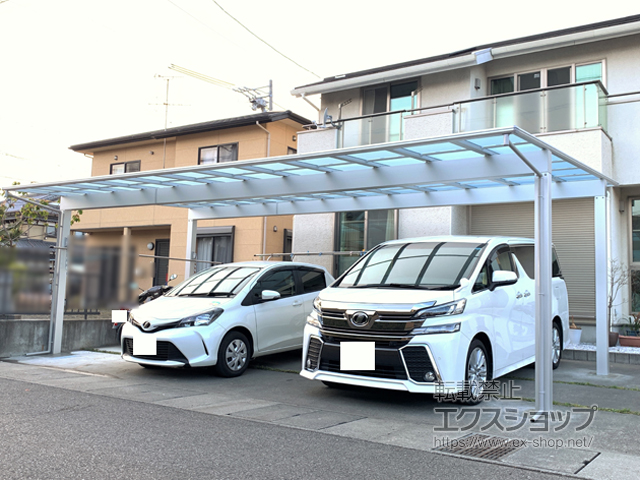 静岡県焼津市ののカーポート エフルージュ トリプル 積雪〜20cm対応 施工例
