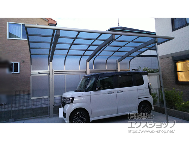 福島県本宮市ののカーポート レイナキャップポートグラン50　積雪〜50cm対応 施工例