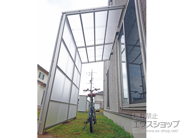 鳥取県東伯郡北栄町ののストックヤード ストックヤードII オープンタイプ 積雪〜50cm対応 間口=関東間1.5間（2,745mm） 施工例