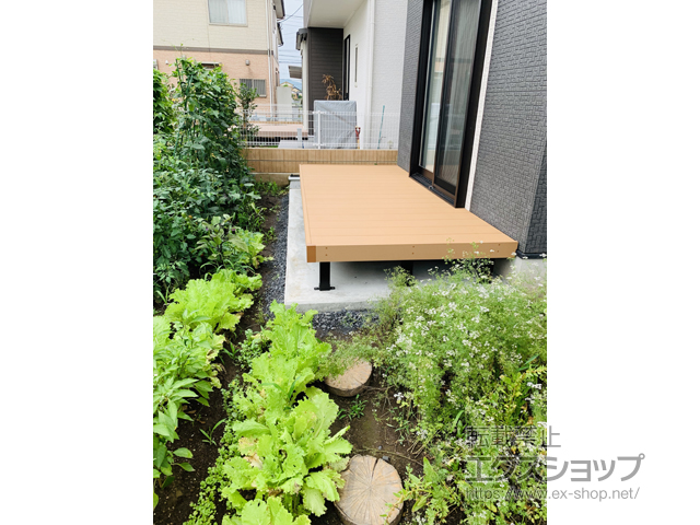 栃木県佐野市ののウッドデッキ マージウッドデッキ 施工例