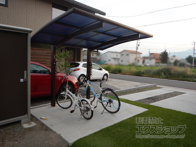 長野県松本市ののサイクルポート・駐輪場 レイナポートグランミニ 積雪〜20cm対応 施工例