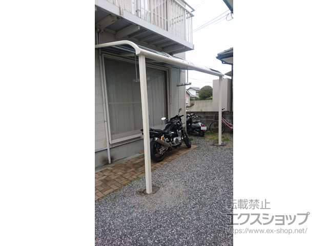 大分県佐伯市ののテラス屋根 ヴェクターテラス R型 テラスタイプ 単体 積雪〜20cm対応 施工例