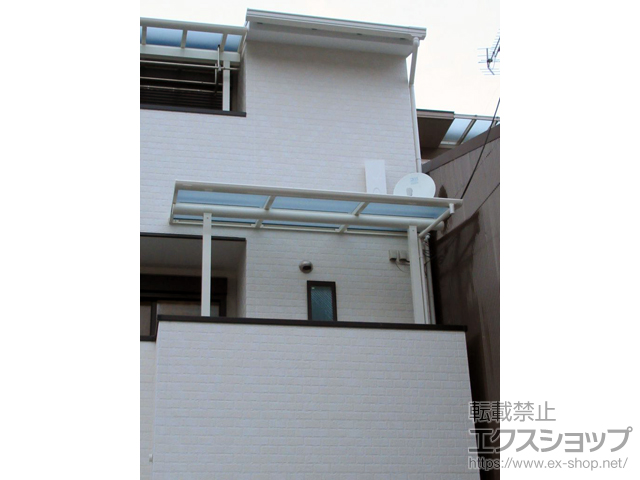 京都府京都市ののバルコニー・ベランダ屋根 ヴェクターテラス F型 屋根タイプ 単体 積雪〜20cm対応 施工例