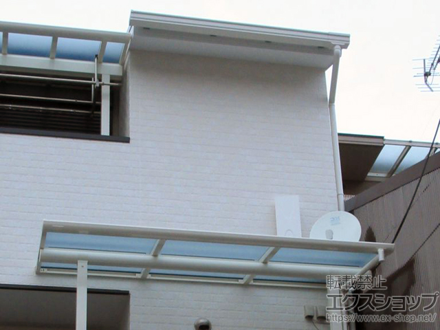 京都府京都市ののバルコニー・ベランダ屋根 ヴェクターテラス F型 1500 屋根タイプ 単体 積雪〜50cm対応 施工例