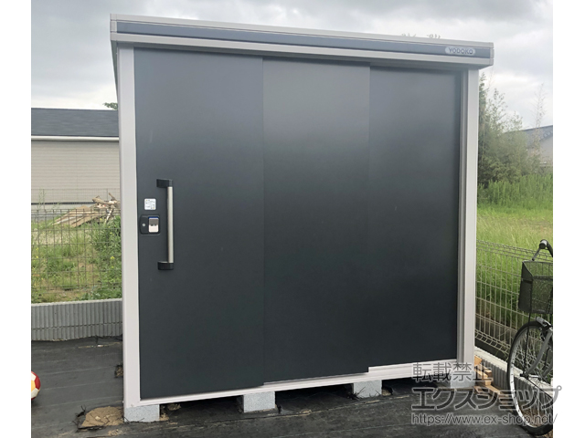 茨城県つくばみらい市のの物置・屋外倉庫 エルモ 一般型 2220×1870×2118 LMD-2218-SM 施工例