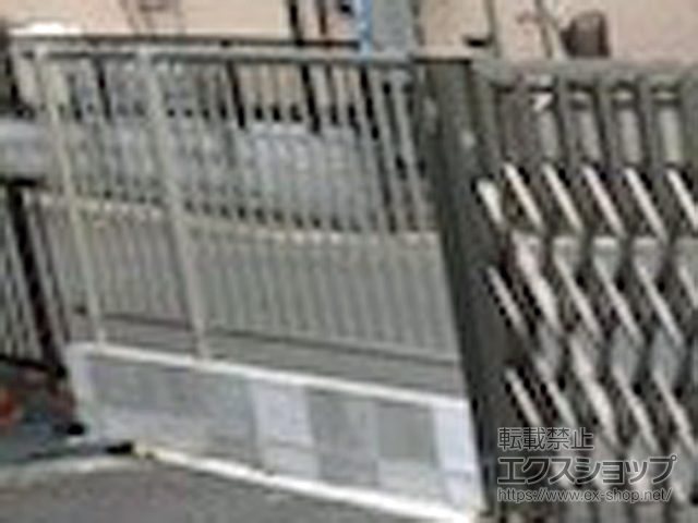 埼玉県春日部市ののフェンス・柵 ミエッタフェンス 防犯たて格子タイプ 自由柱施工 施工例