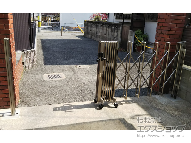 福岡県福岡市ののカーゲート セレビューFA型 キャスター式 片開き*29SA 施工例