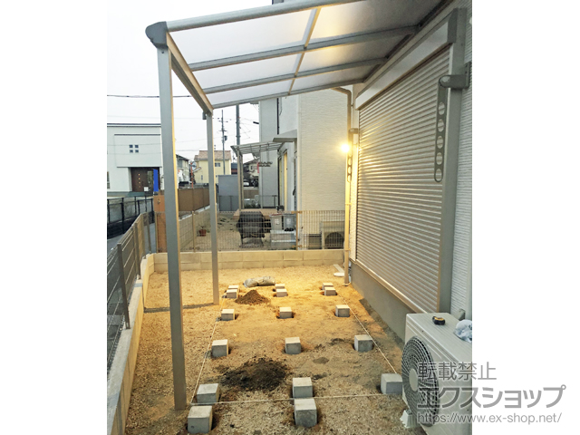 滋賀県草津市ののテラス屋根 ヴェクターテラス F型 テラスタイプ 単体 積雪〜20cm対応 施工例
