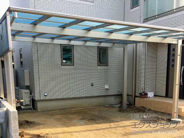 愛媛県伊予市ののカーポート エフルージュ ツイン 積雪〜20cm対応 施工例