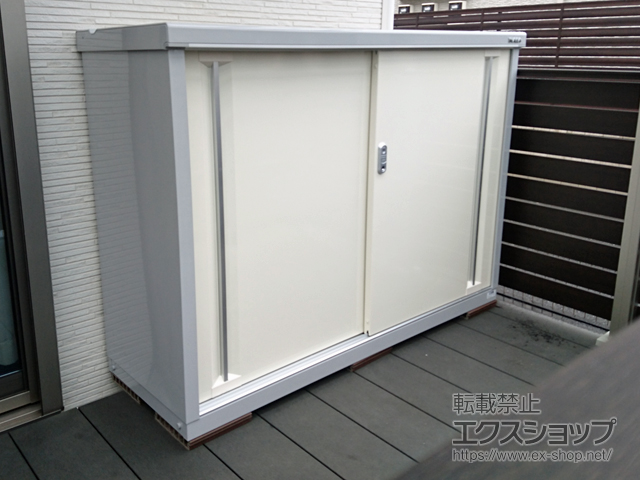 神奈川県川崎市のの物置・屋外倉庫 シンプリー 一般型 1520×515×1103 MJX-155B-FW 施工例