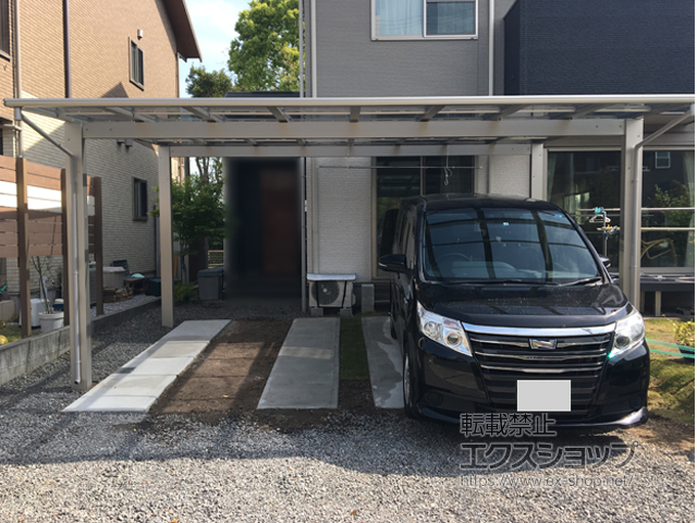 鹿児島県姶良市ののカーポート エフルージュ ツイン 積雪〜20cm対応 施工例