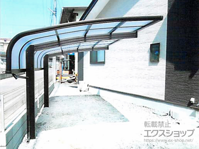 福島県安達郡大玉村ののカーポート プレシオスポート アルファ 積雪〜20cm対応 施工例