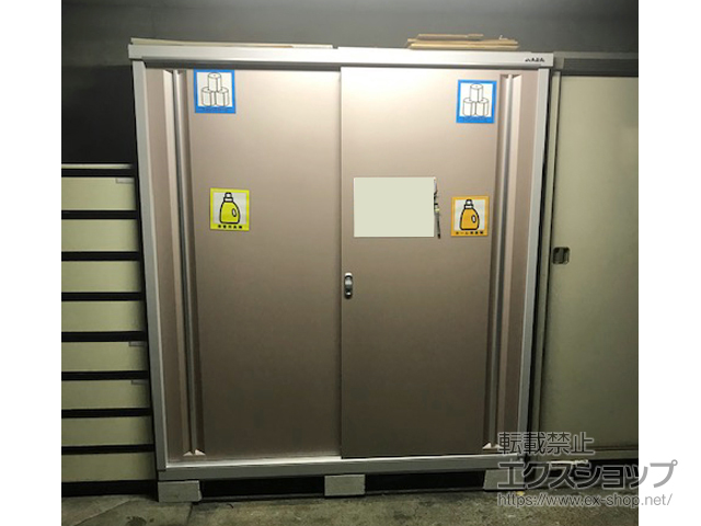 東京都渋谷区のの物置・屋外倉庫 シンプリー 一般型 1740×615×1903（MJX-176E） MJX-176E-AR 施工例